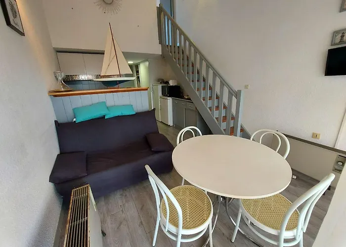 Climatisé 2 Pièces à 160m De La Avec Terrasse, Parking Privé Et Proche Commerces - Fr-1-423-240 Le Grau-dʼAgde